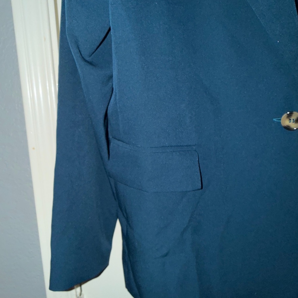 And Now This Women's Teal Blazer - Picture 5 of 8